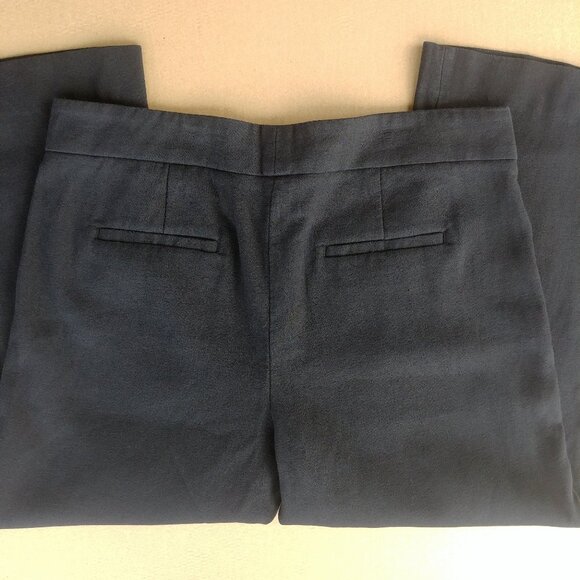 Vince wide leg cropped black cotton pants comfortable trousers sz 16 - Picture 7 of 12